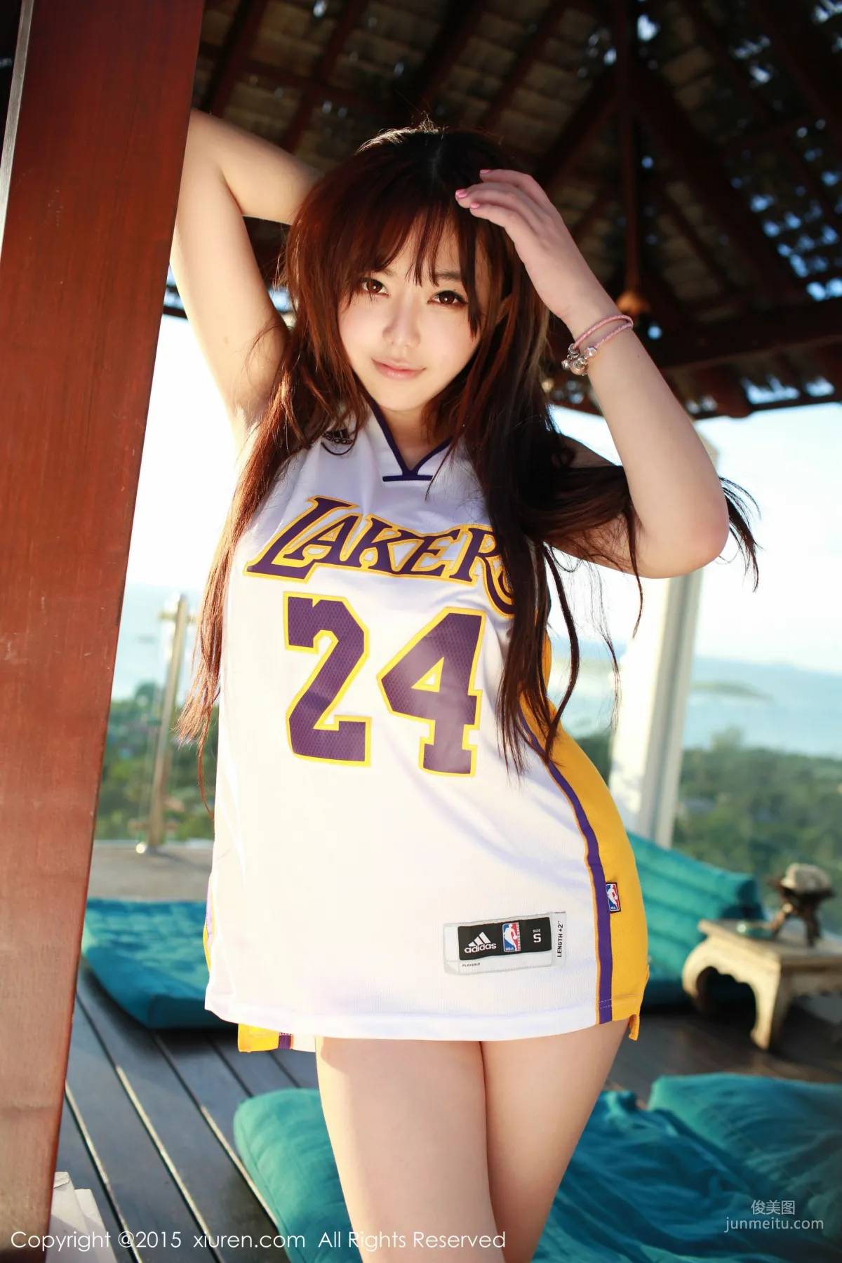 Liu Feier Faye Kobe Basketball Jersey + Cloth Strip Lingerie [XiuRen] No.452 Photo Set photo 34