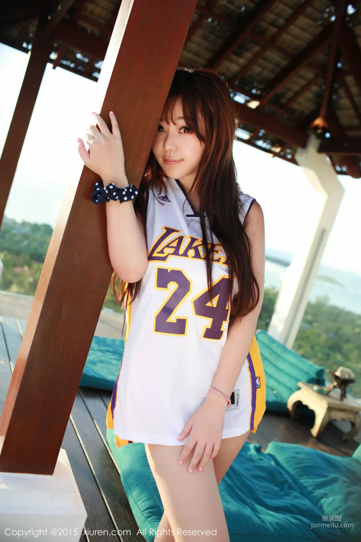 Liu Feier Faye Kobe Basketball Jersey + Cloth Strip Lingerie [XiuRen] No.452 Photo Set photo 35