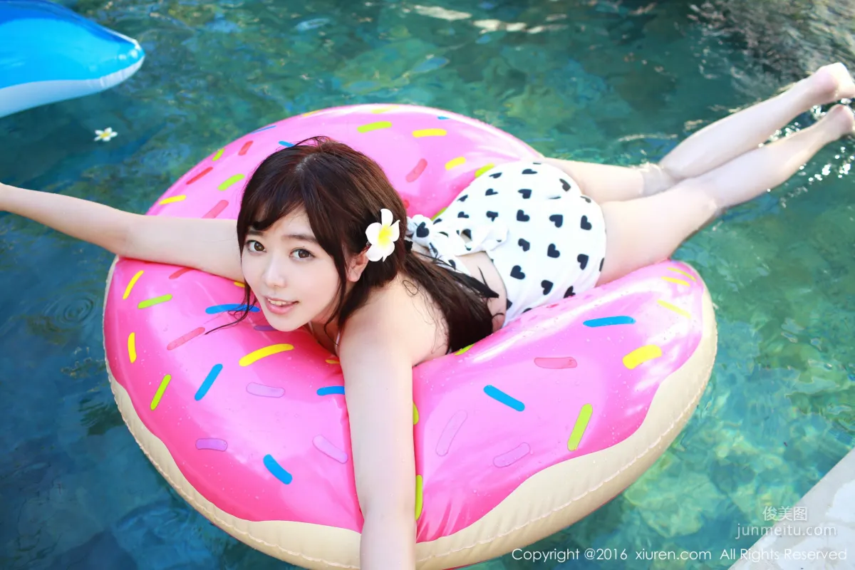 Liu Feier Faye, Suspender Denim Hot Pants + Bikini [XiuRen] No.470 Photo Set photo 38