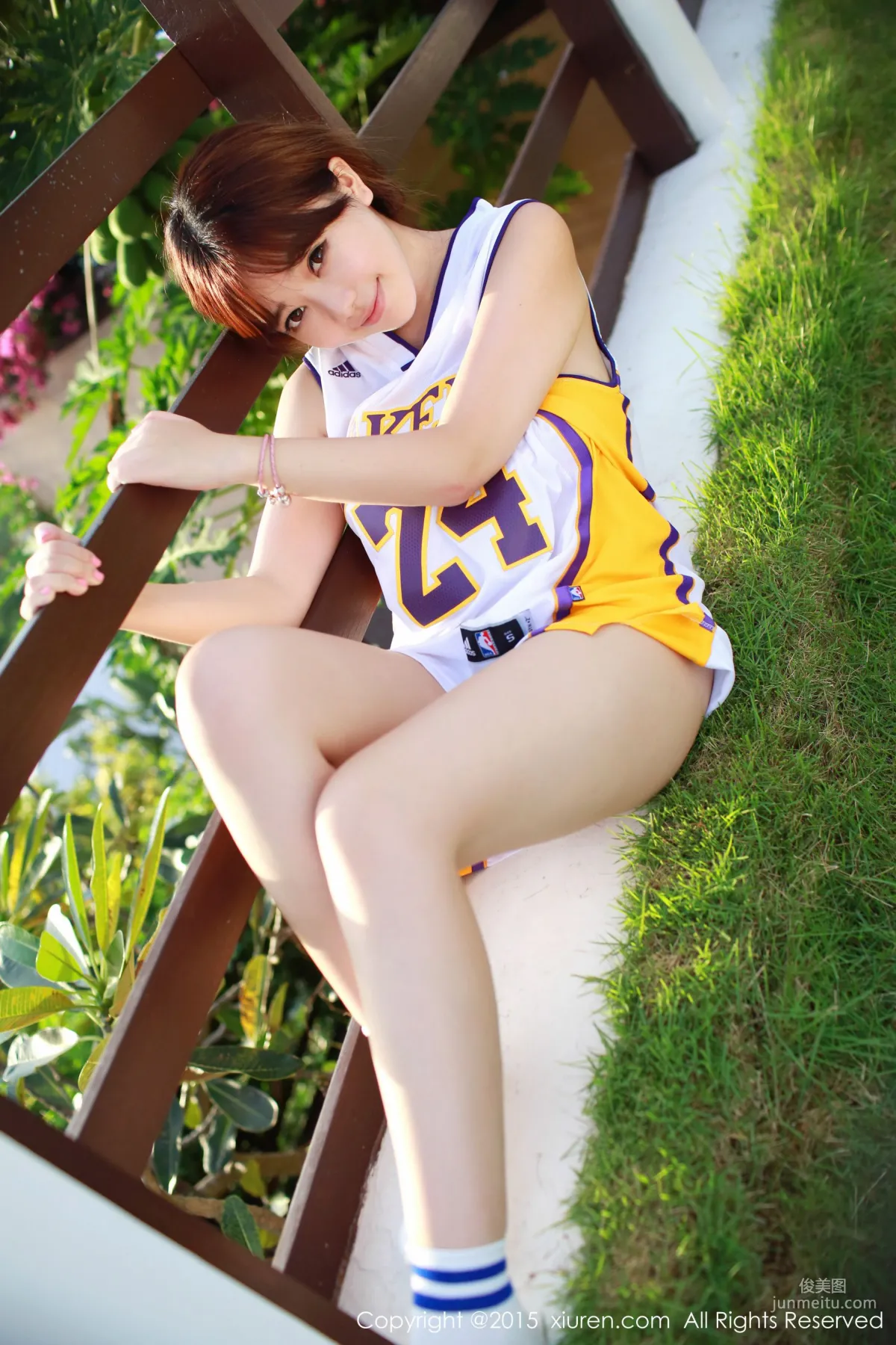 Liu Feier Faye Kobe Basketball Jersey + Cloth Strip Lingerie [XiuRen] No.452 Photo Set photo 15