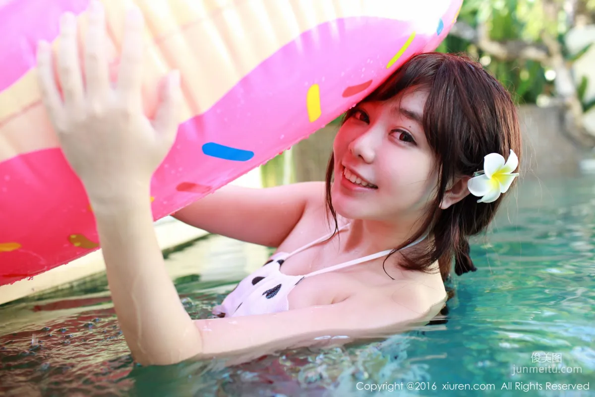 Liu Feier Faye, Suspender Denim Hot Pants + Bikini [XiuRen] No.470 Photo Set photo 36
