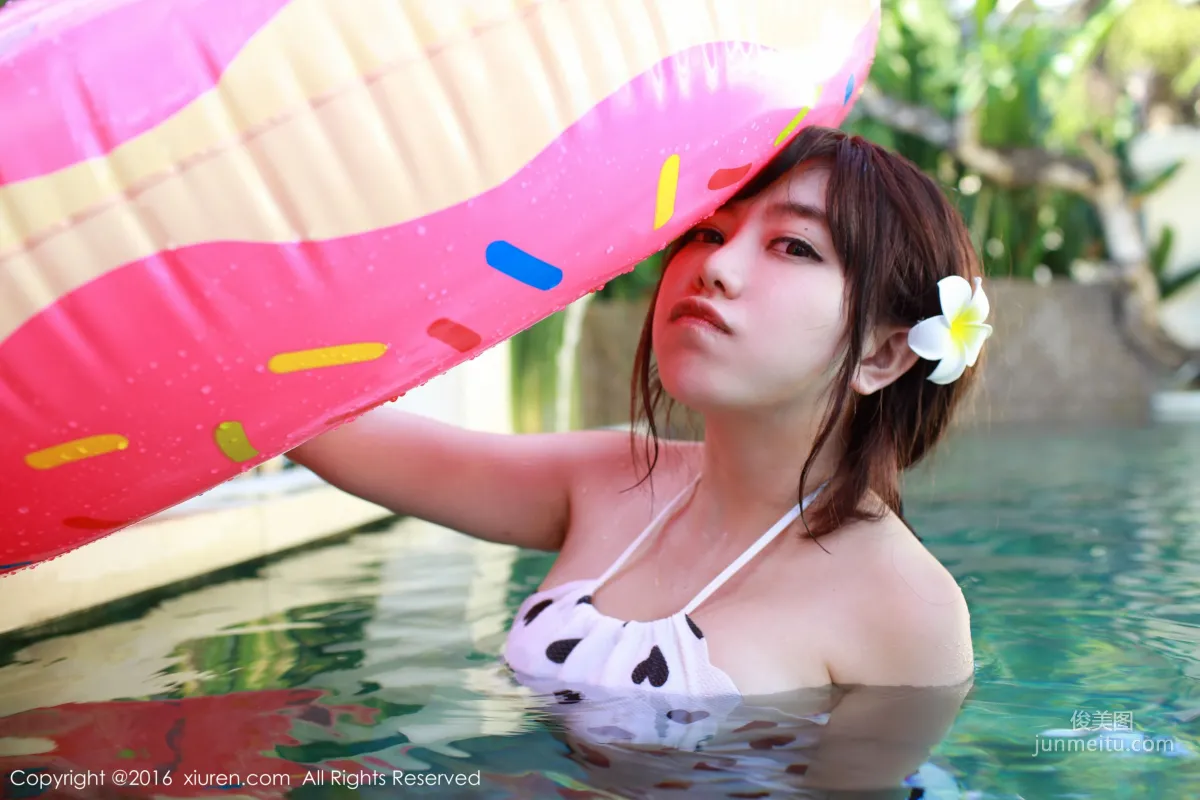 Liu Feier Faye, Suspender Denim Hot Pants + Bikini [XiuRen] No.470 Photo Set photo 35