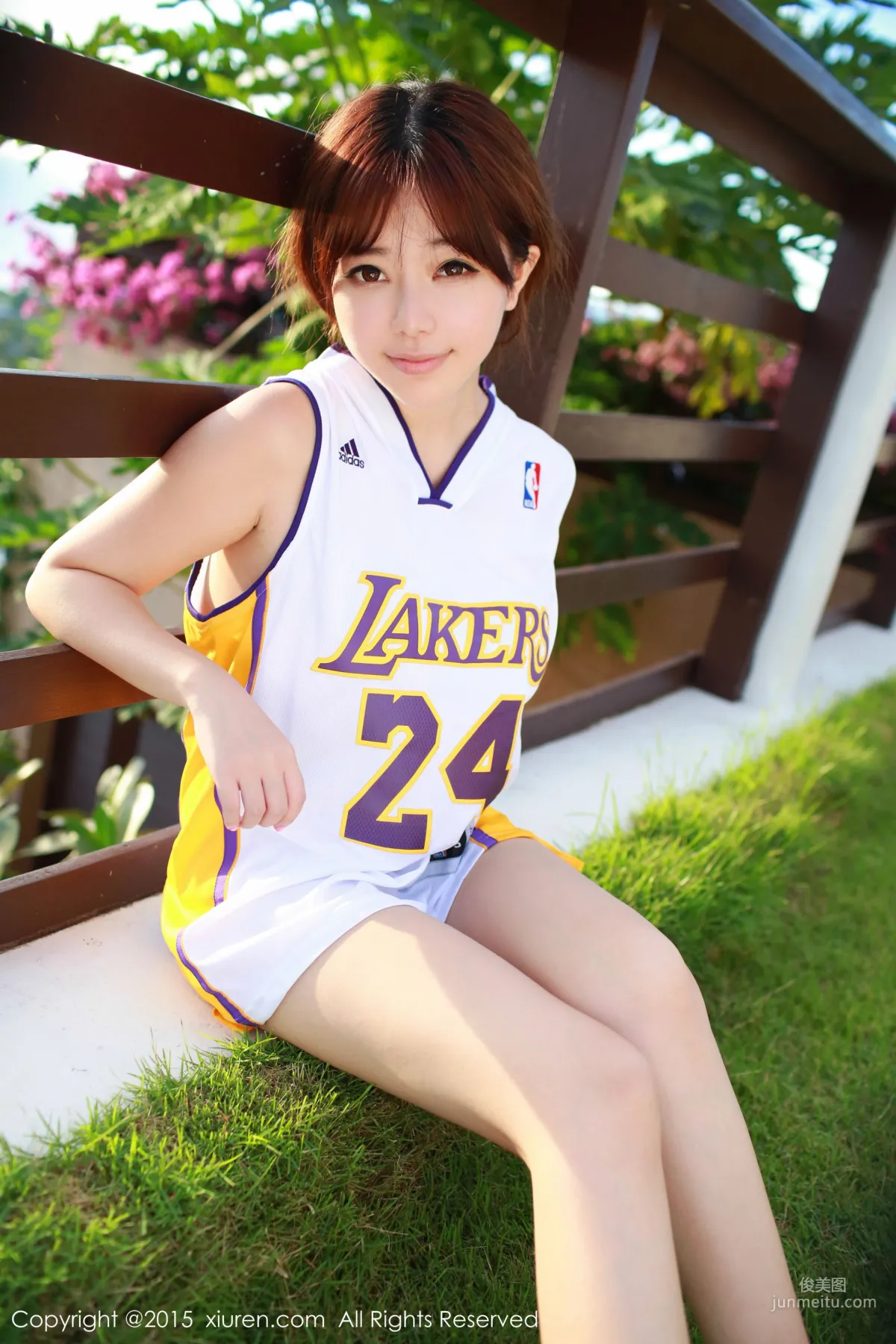 Liu Feier Faye Kobe Basketball Jersey + Cloth Strip Lingerie [XiuRen] No.452 Photo Set photo 12