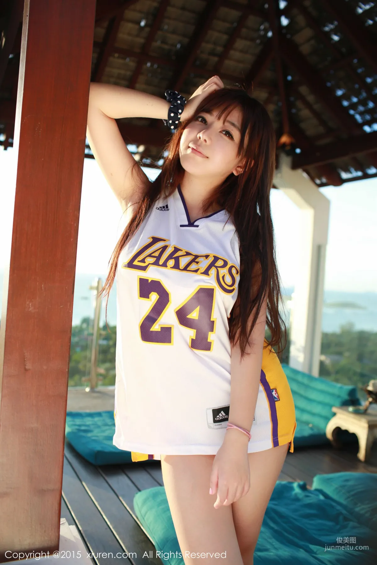 Liu Feier Faye Kobe Basketball Jersey + Cloth Strip Lingerie [XiuRen] No.452 Photo Set photo 32