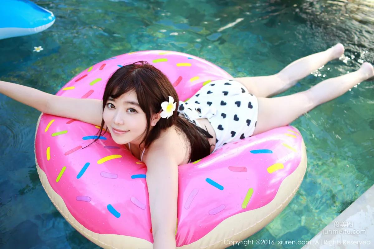 Liu Feier Faye, Suspender Denim Hot Pants + Bikini [XiuRen] No.470 Photo Set photo 37