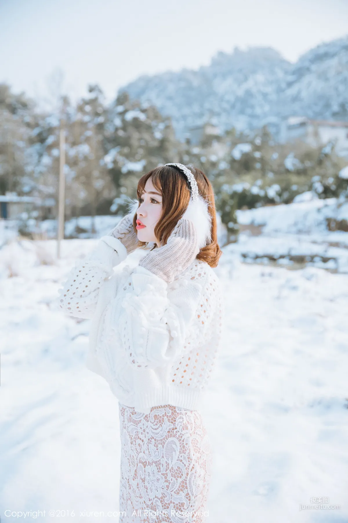 Xu cake 'New Spring Snow Scene Set' [XiuRen] No.484 Photo Set photo 15