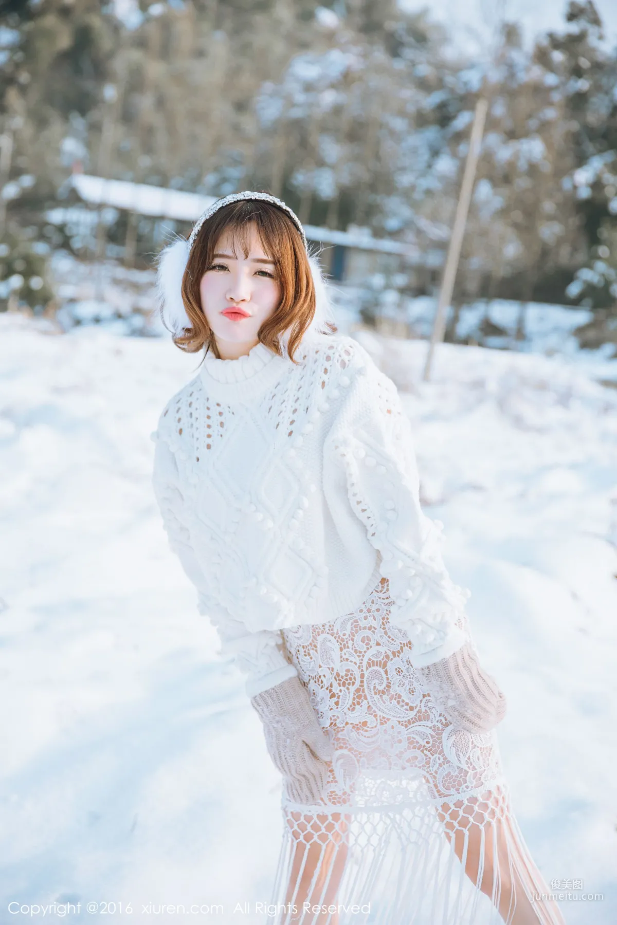 Xu cake 'New Spring Snow Scene Set' [XiuRen] No.484 Photo Set photo 14