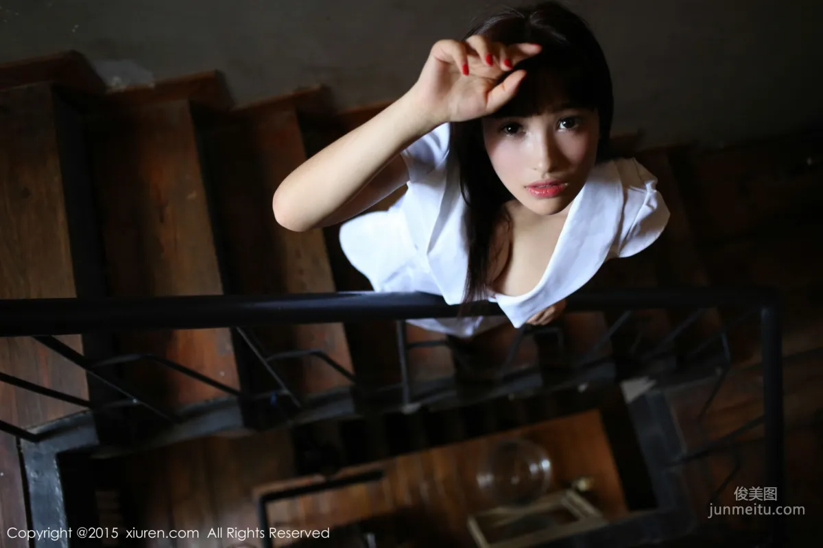 Nic Nikeke White Tank Top + Nurse Outfit [XiuRen] No.389 Photo Set photo 58