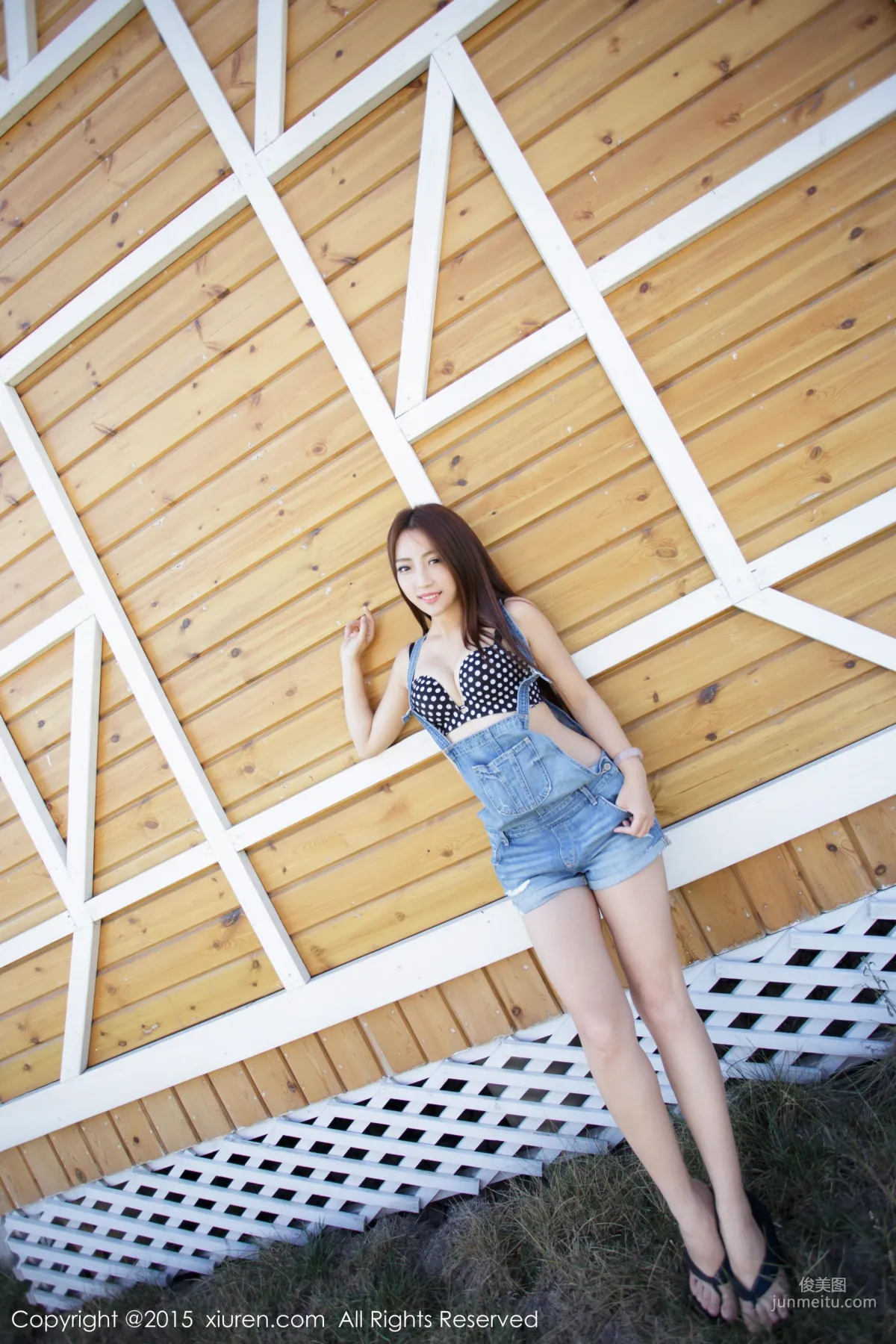 Elma Meng Suspender Jeans + 2 Sets of Lingerie [XiuRen] No.413 Photo Set photo 8