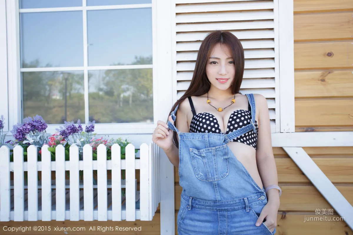 Elma Meng Suspender Jeans + 2 Sets of Lingerie [XiuRen] No.413 Photo Set photo 13