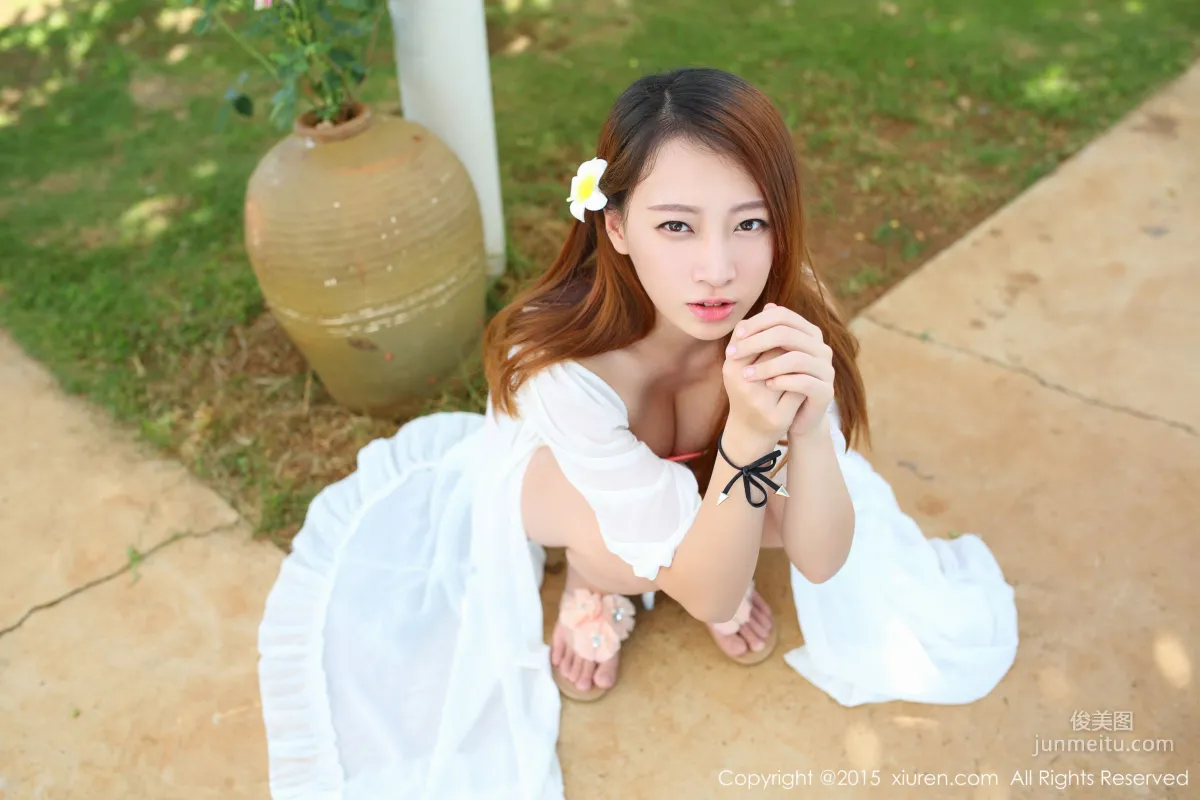 Lili Lily, Weizhou Island Travel Shoot, Sheer Long Dress + Seaside Series [XiuRen] No.346 Photo Set photo 6