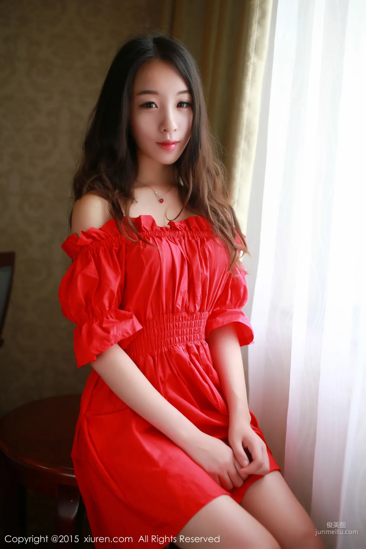 Zixuan Crystal, Dress + Hot Pants + Fishnet Stockings Uniform [XiuRen] No.347 Photo Set photo 6