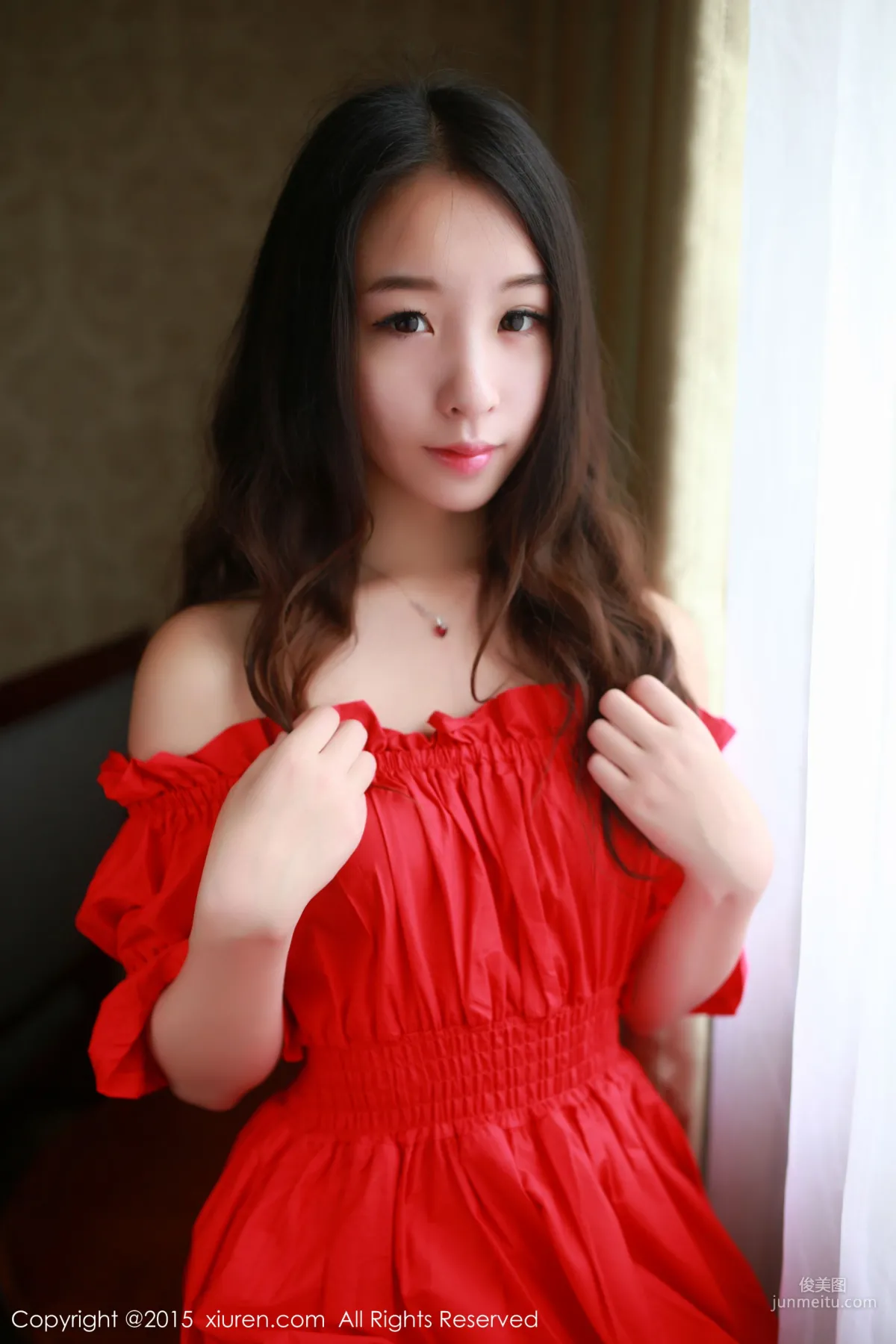 Zixuan Crystal, Dress + Hot Pants + Fishnet Stockings Uniform [XiuRen] No.347 Photo Set photo 9