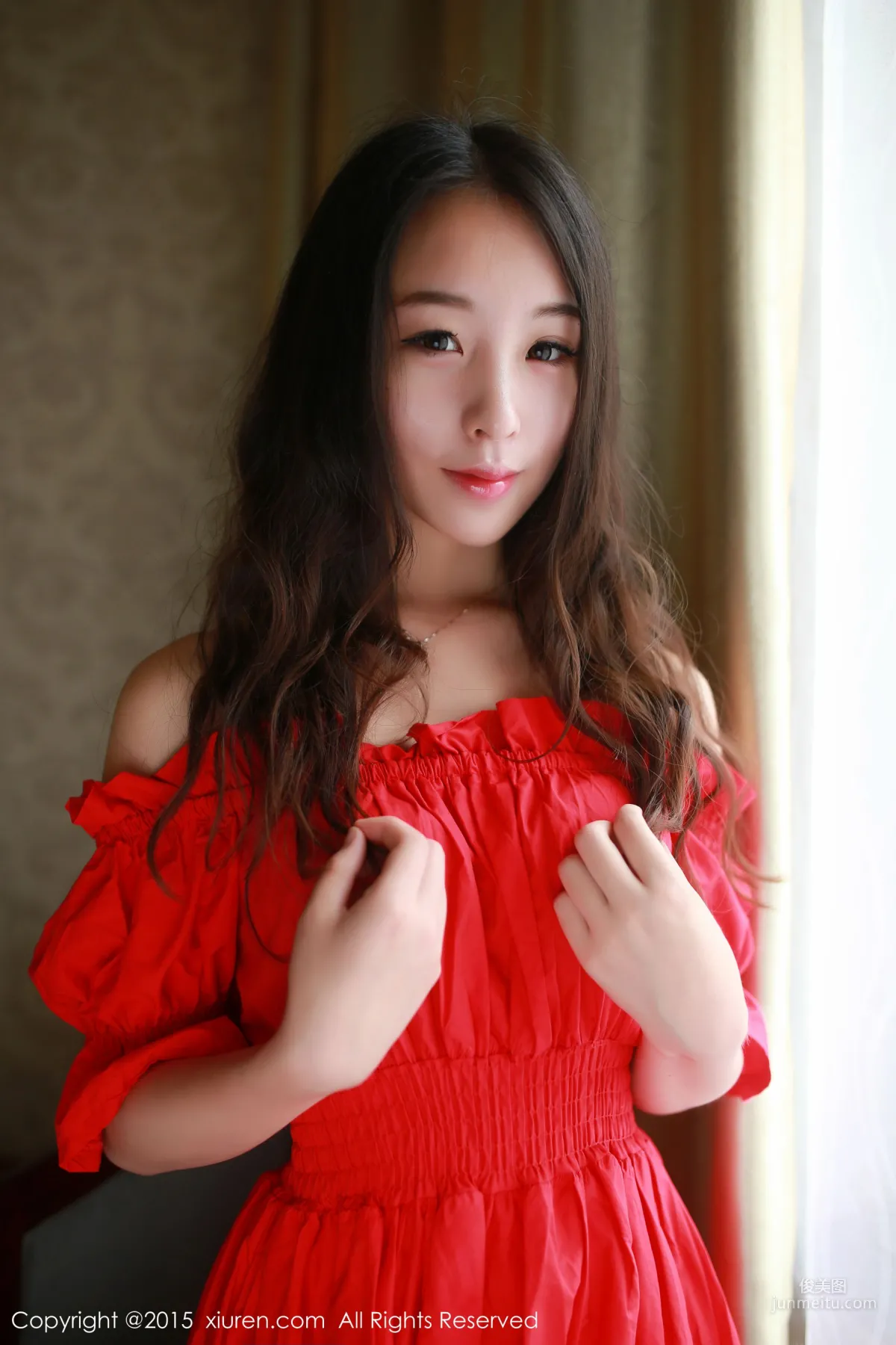 Zixuan Crystal, Dress + Hot Pants + Fishnet Stockings Uniform [XiuRen] No.347 Photo Set photo 2