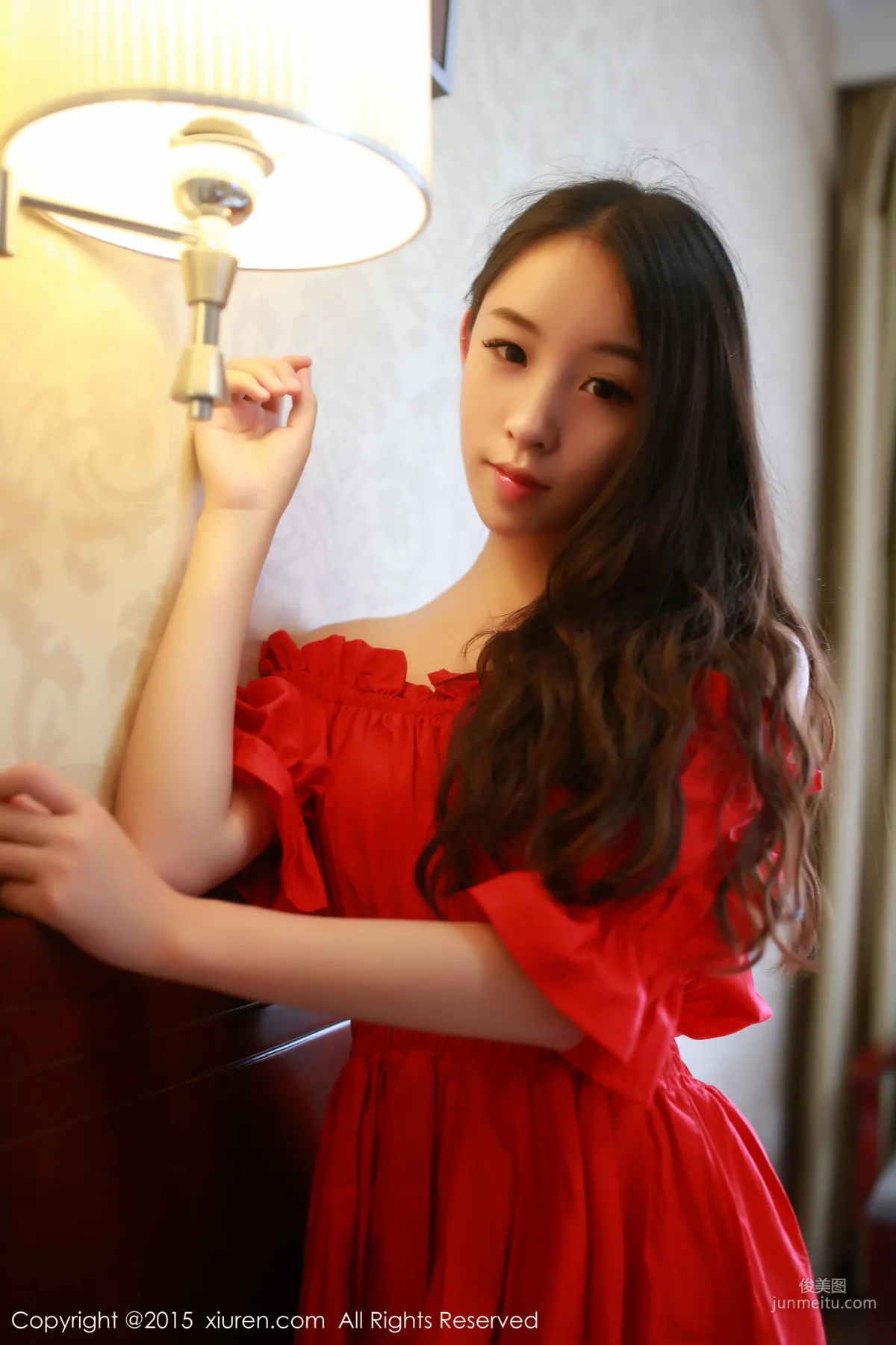 Zixuan Crystal, Dress + Hot Pants + Fishnet Stockings Uniform [XiuRen] No.347 Photo Set photo 11
