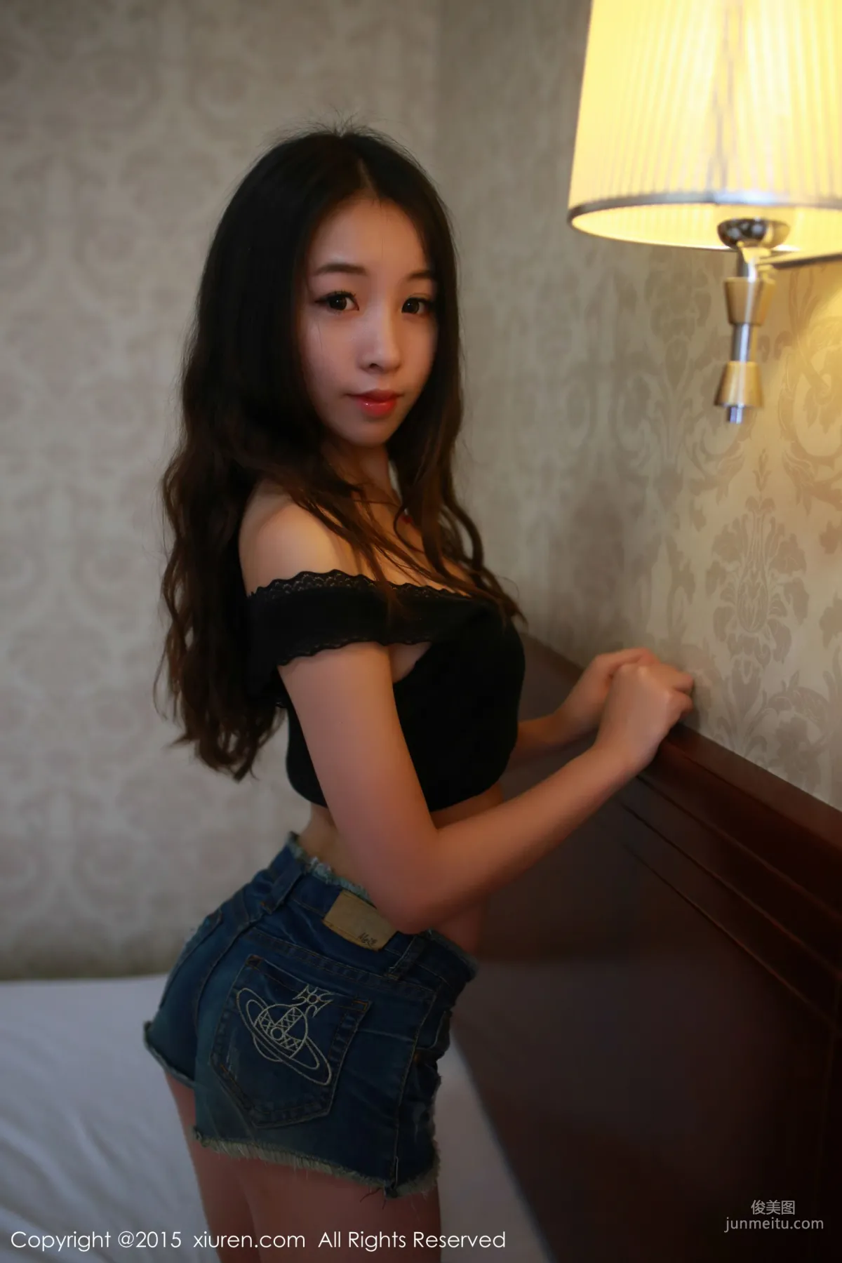 Zixuan Crystal, Dress + Hot Pants + Fishnet Stockings Uniform [XiuRen] No.347 Photo Set photo 24