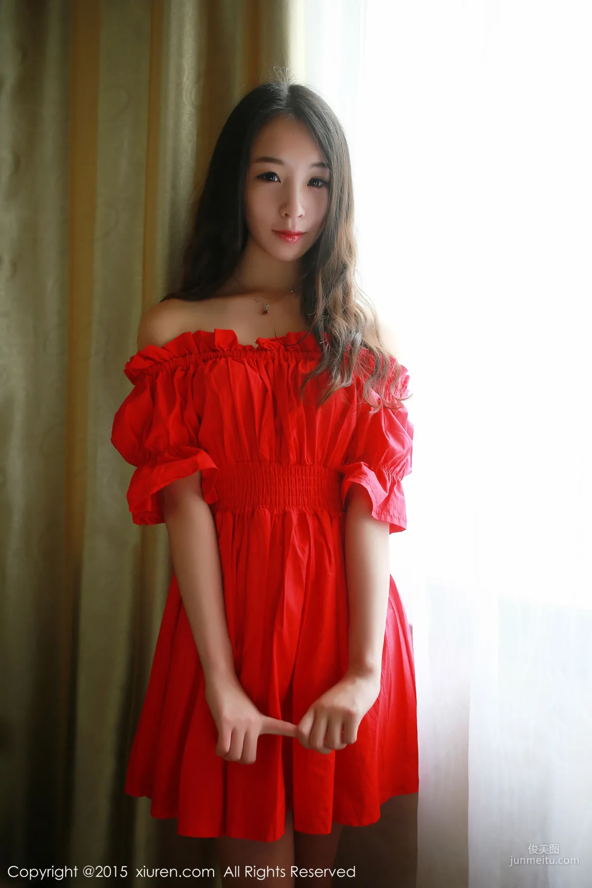 Zixuan Crystal, Dress + Hot Pants + Fishnet Stockings Uniform [XiuRen] No.347 Photo Set photo 3