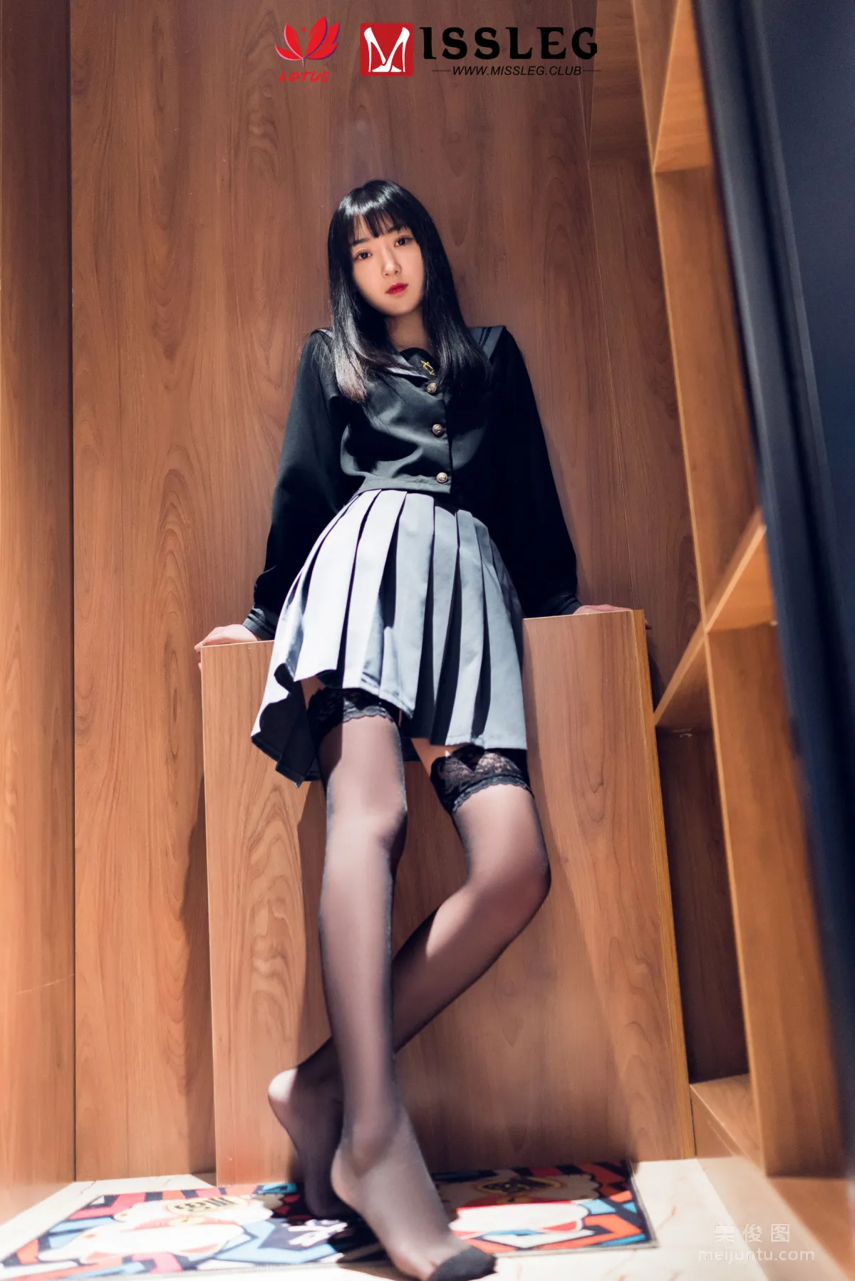 [蜜絲MISSLEG] M021 諾言 《黑絲Jk少女》 寫真集 36