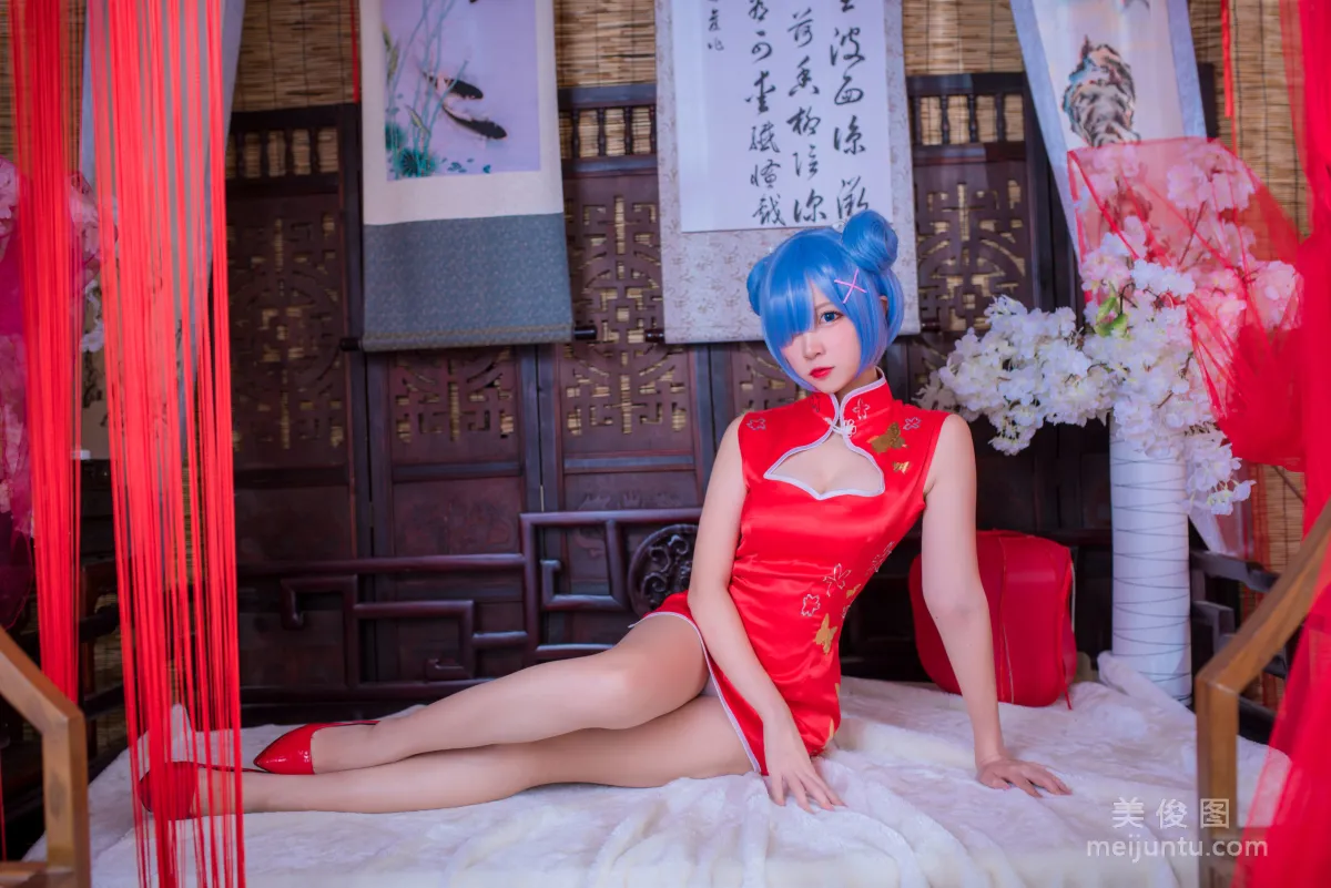 人氣Coser二佐Nisa 《蕾姆旗袍》 寫真集 18