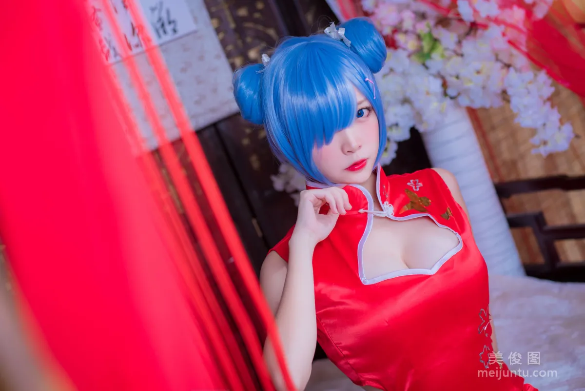 人气Coser二佐Nisa 《蕾姆旗袍》 写真集2