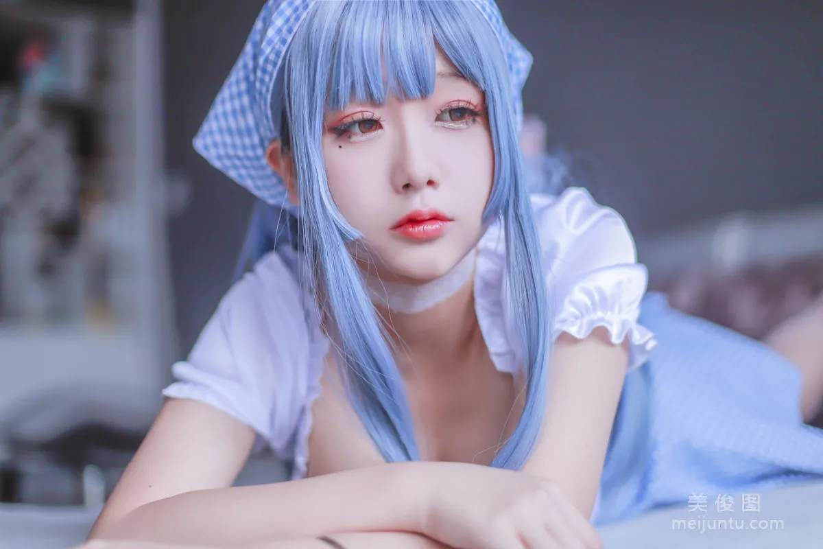 [网红Coser] 日奈娇 《蓝色女仆》 写真集34