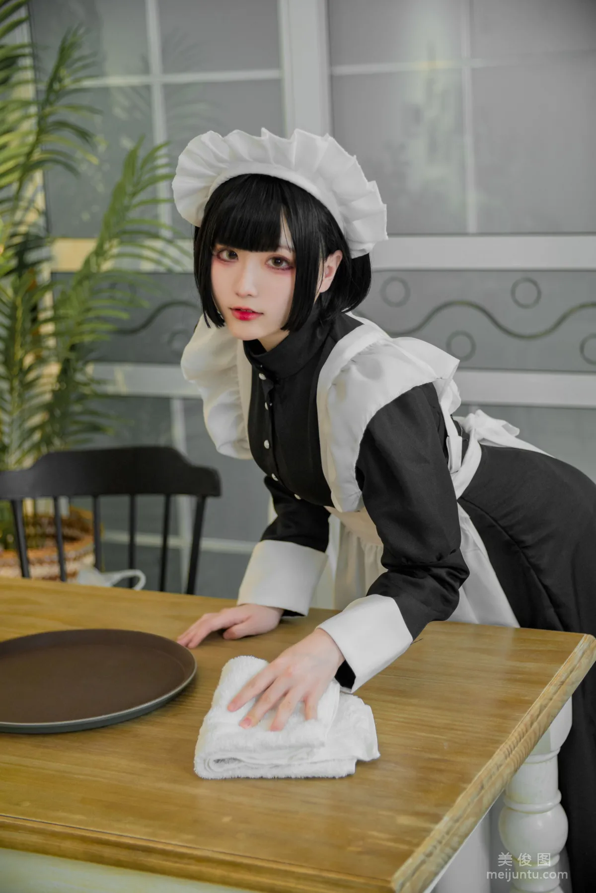 Coser Qisikuai wii Brown Transparent Dress Maid Photo Set photo 46
