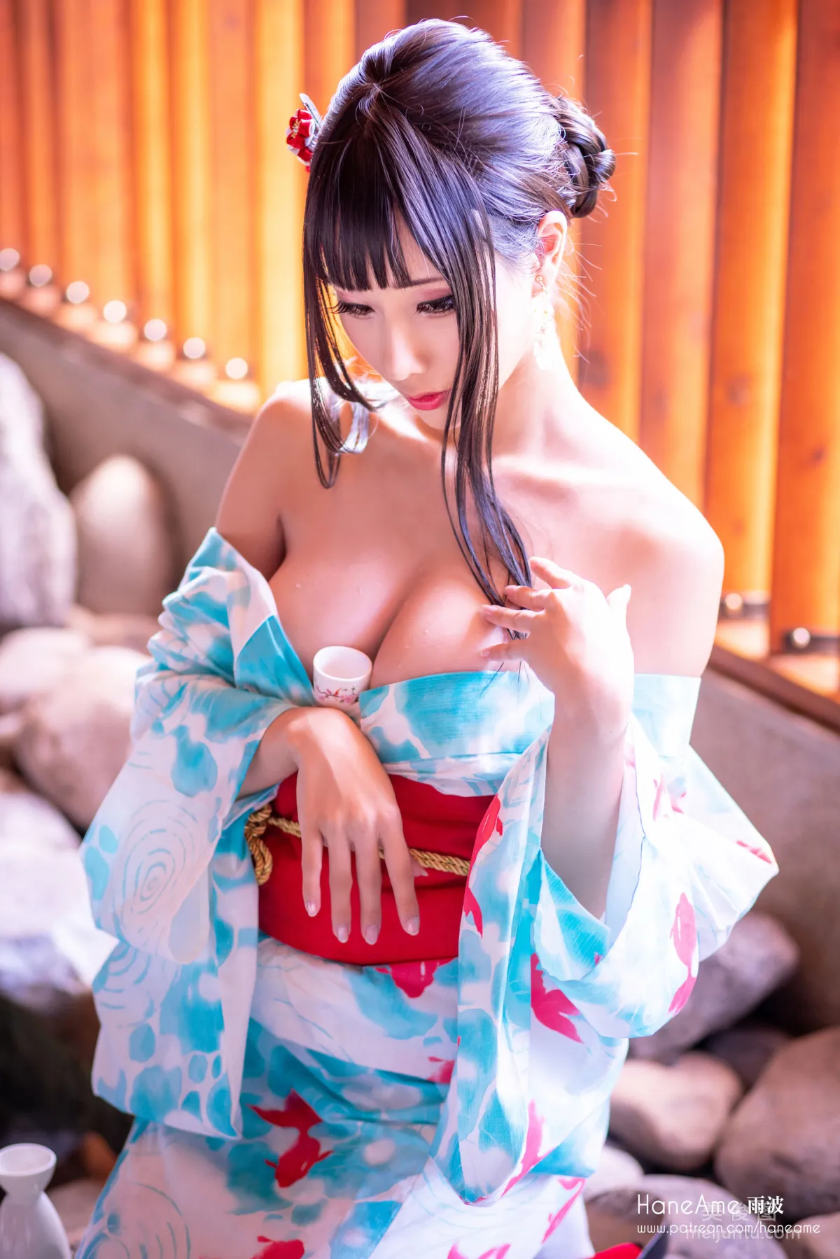 [Web Idols Coser Beauty] Yubo HaneAme, Hot Spring Photo Set photo 28