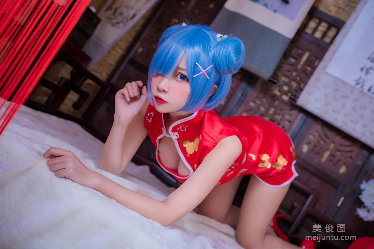 人氣Coser二佐Nisa 《蕾姆旗袍》 寫真集 16
