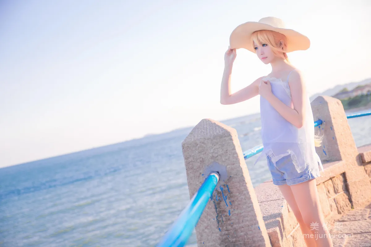 [Web Celebrity Coser] Xingzhi Chichi 'Touken Ranbu Cosplay Urashima Toushirou' Photo Set photo 2