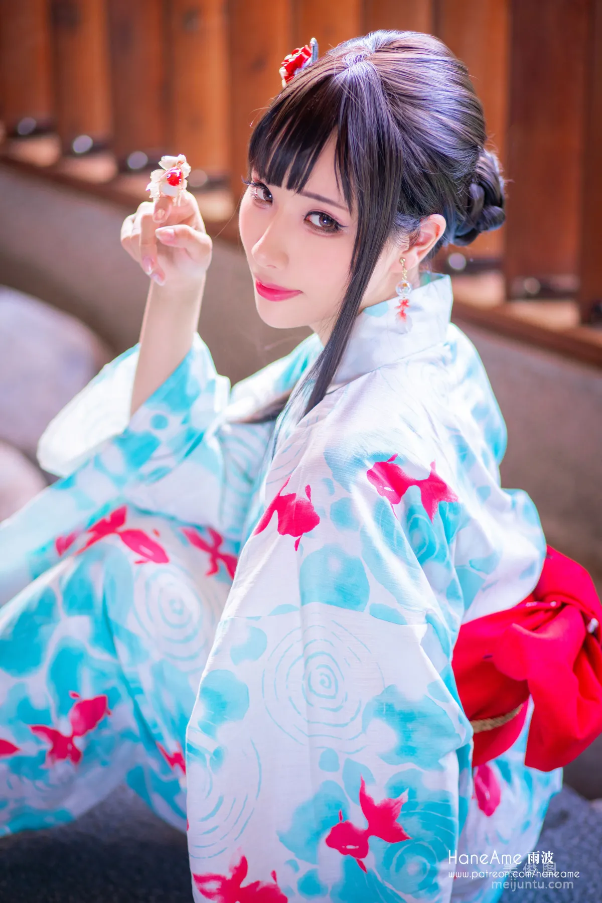 [Web Idols Coser Beauty] Yubo HaneAme, Hot Spring Photo Set photo 19