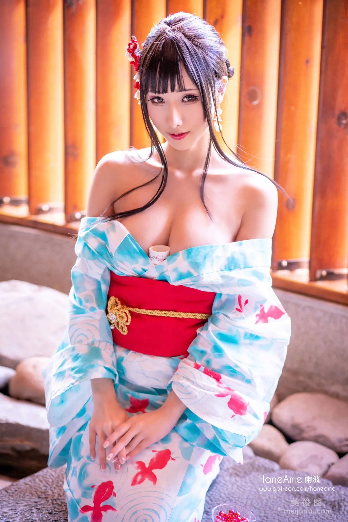 [Web Idols Coser Beauty] Yubo HaneAme, Hot Spring Photo Set photo 26