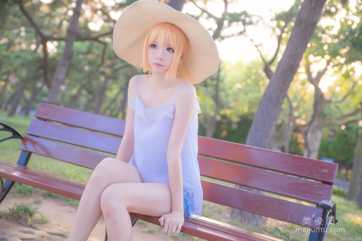 [Web Celebrity Coser] Xingzhi Chichi 'Touken Ranbu Cosplay Urashima Toushirou' Photo Set photo 5