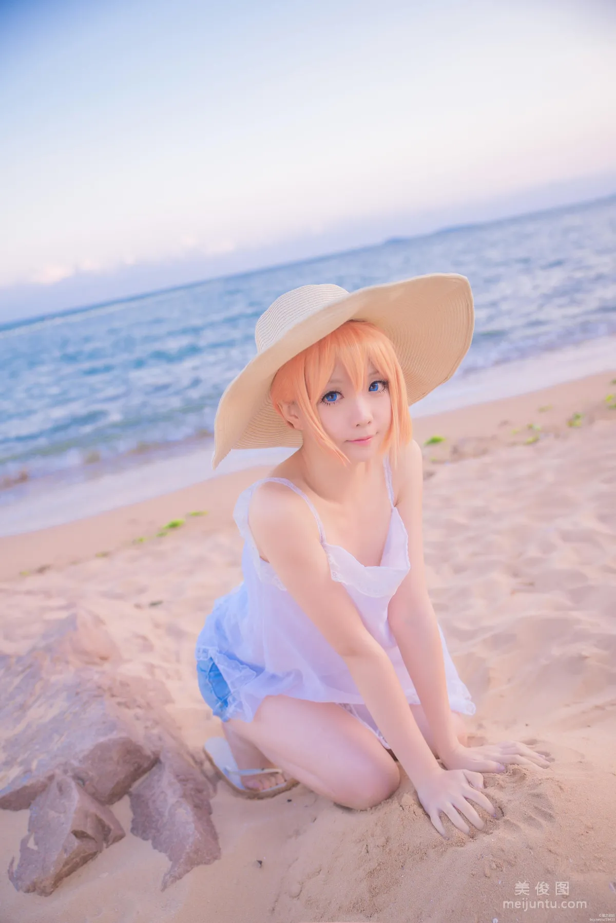 [Web Celebrity Coser] Xingzhi Chichi 'Touken Ranbu Cosplay Urashima Toushirou' Photo Set photo 22