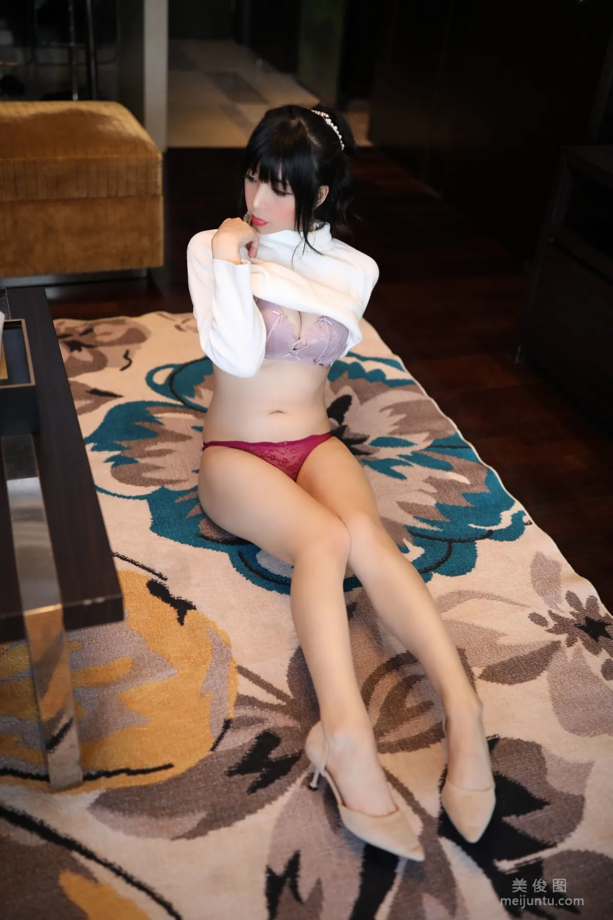 巨乳美女鹿野希 《單馬尾眼鏡娘》 寫真集 65