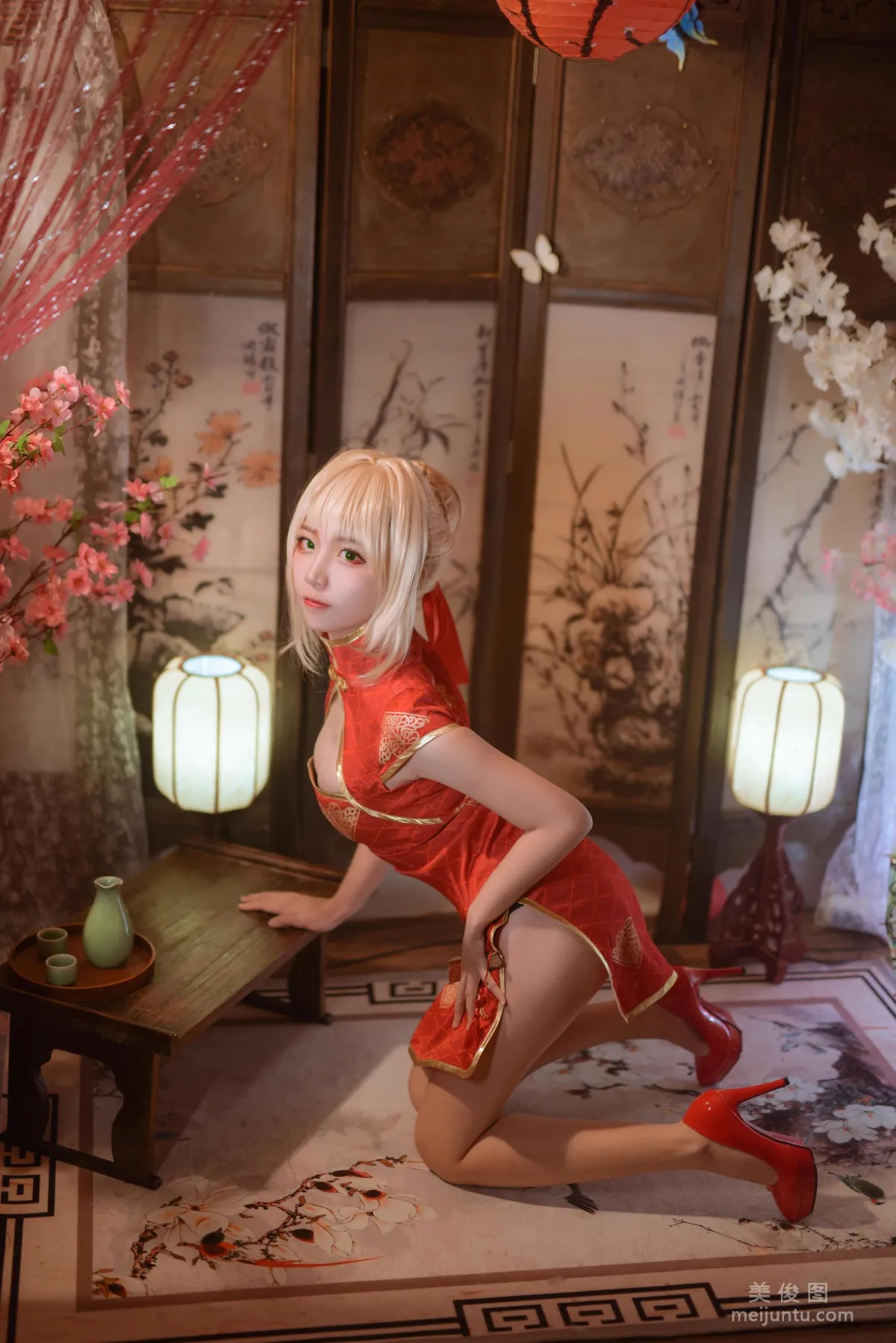 二佐Nisa 《Fate尼禄旗袍》 写真集15