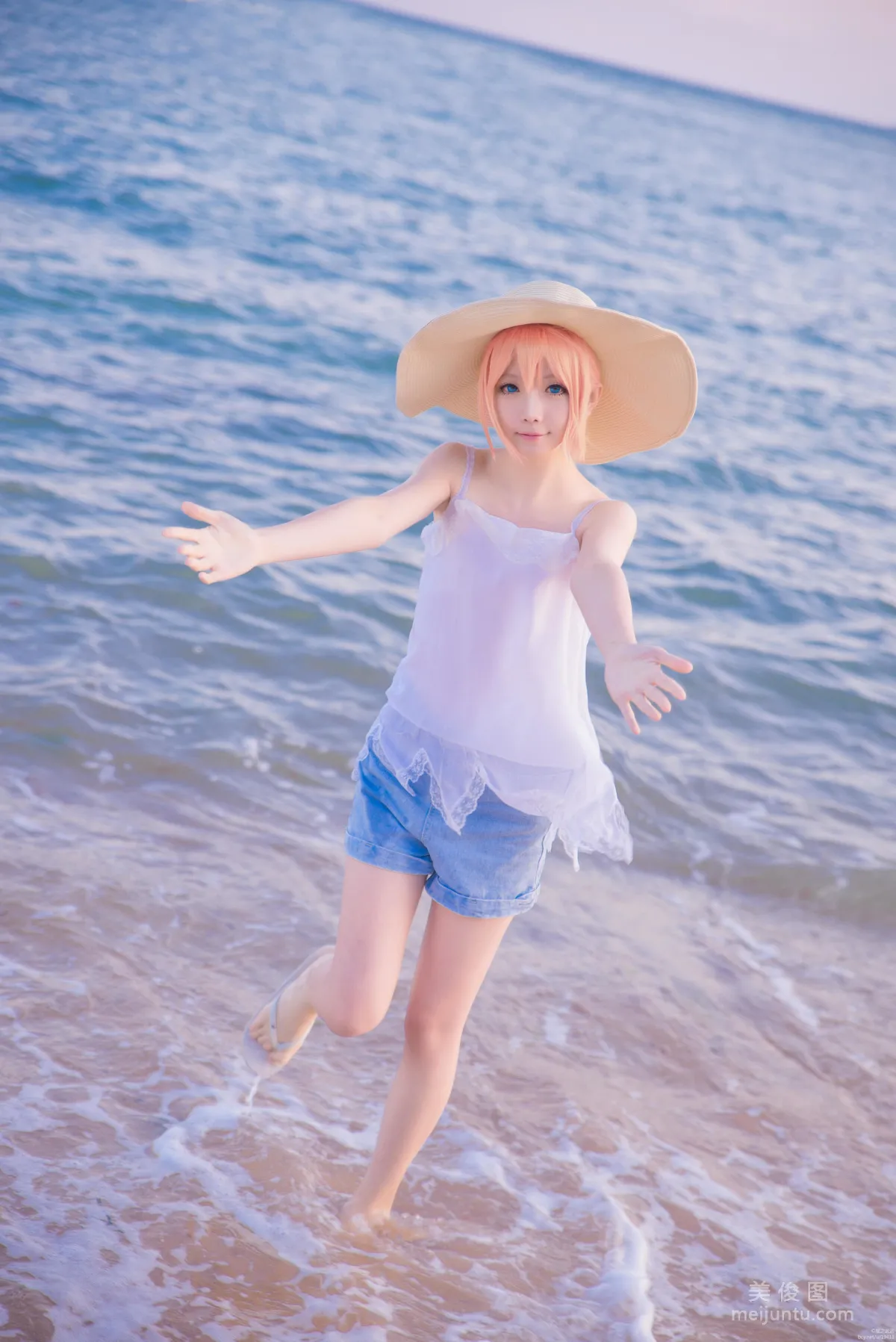 [Web Celebrity Coser] Xingzhi Chichi 'Touken Ranbu Cosplay Urashima Toushirou' Photo Set photo 18