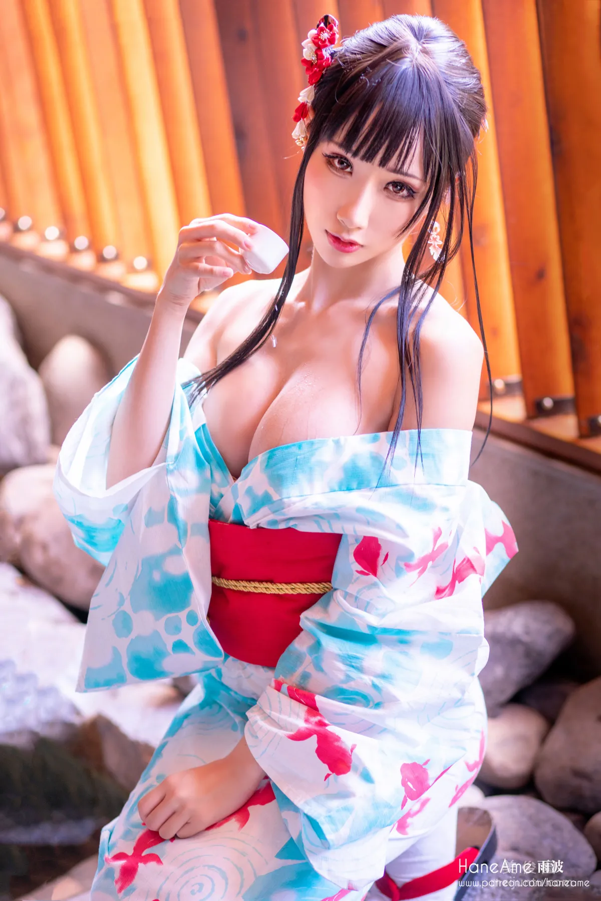 [Web Idols Coser Beauty] Yubo HaneAme, Hot Spring Photo Set photo 25