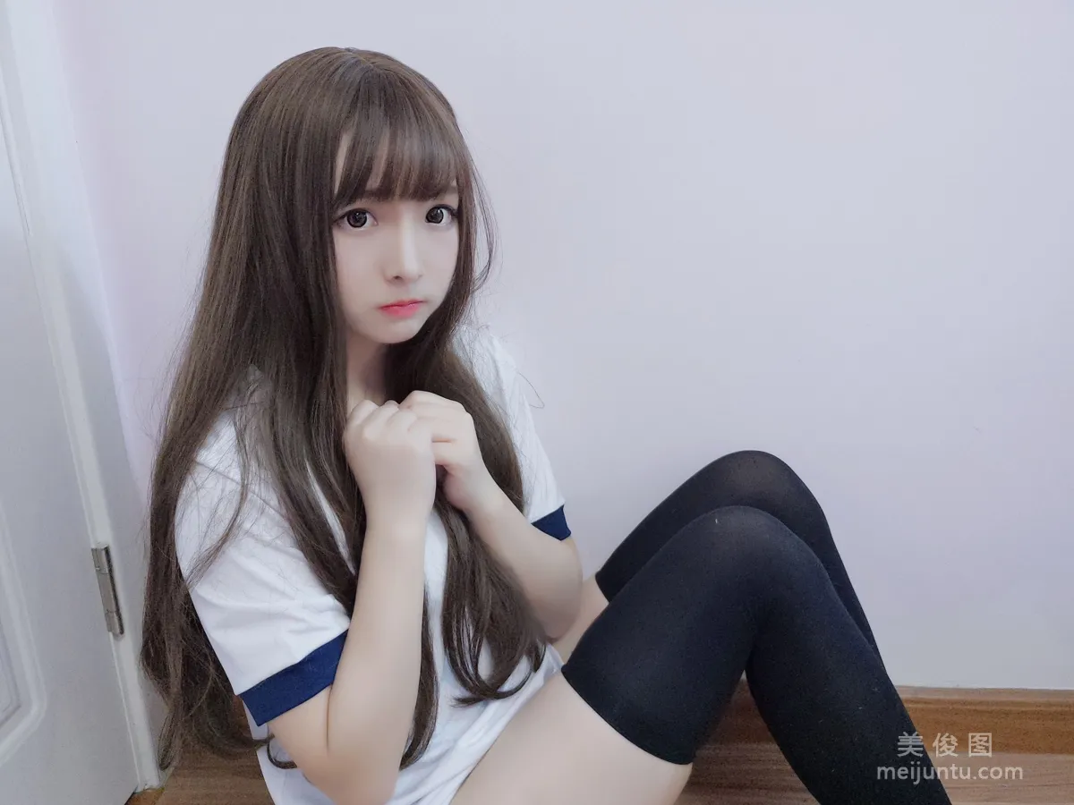 [Web Celebrity Coser] Guchuan kagura, Gymnastics Uniform, Photo Set photo 10