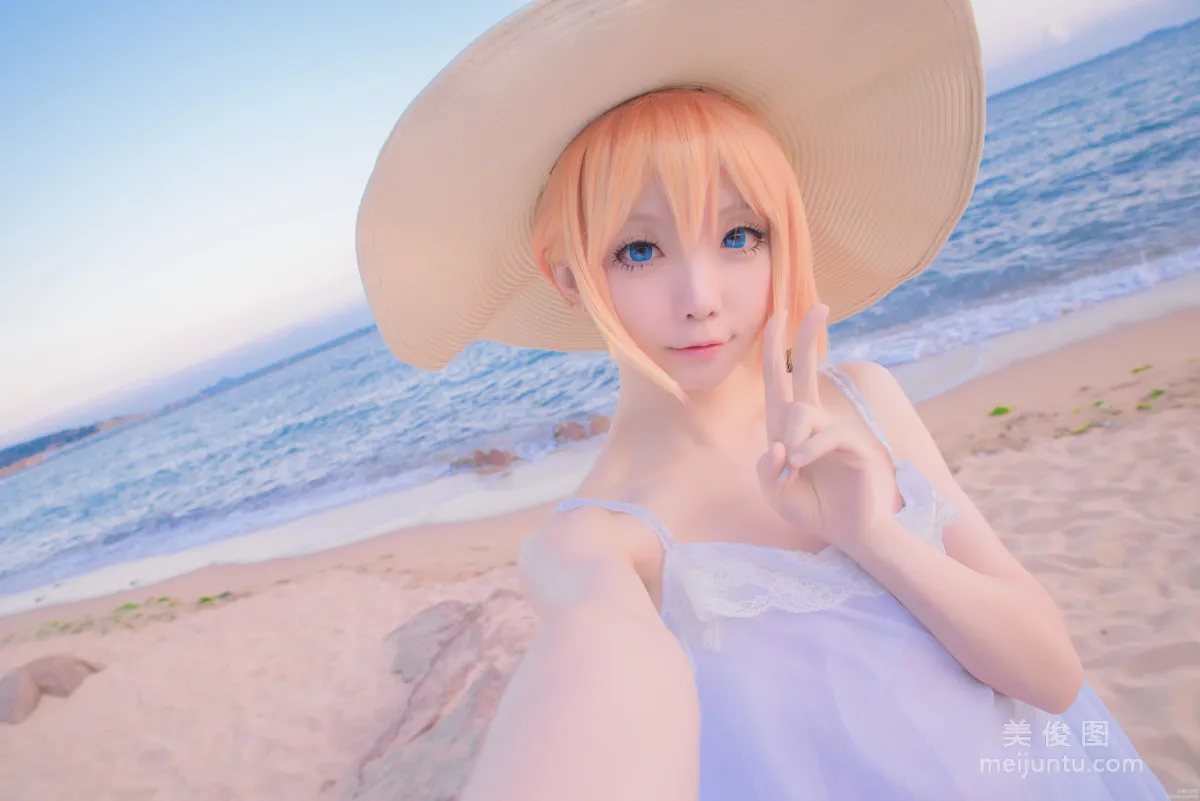 [Web Celebrity Coser] Xingzhi Chichi 'Touken Ranbu Cosplay Urashima Toushirou' Photo Set photo 28