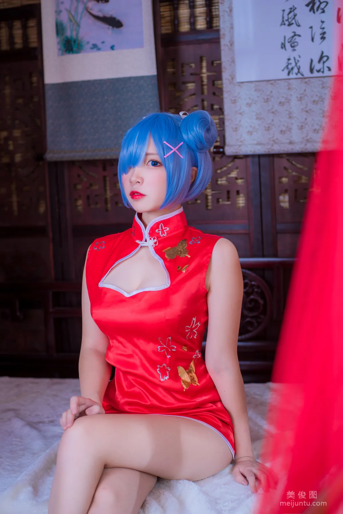 人气Coser二佐Nisa 《蕾姆旗袍》 写真集8