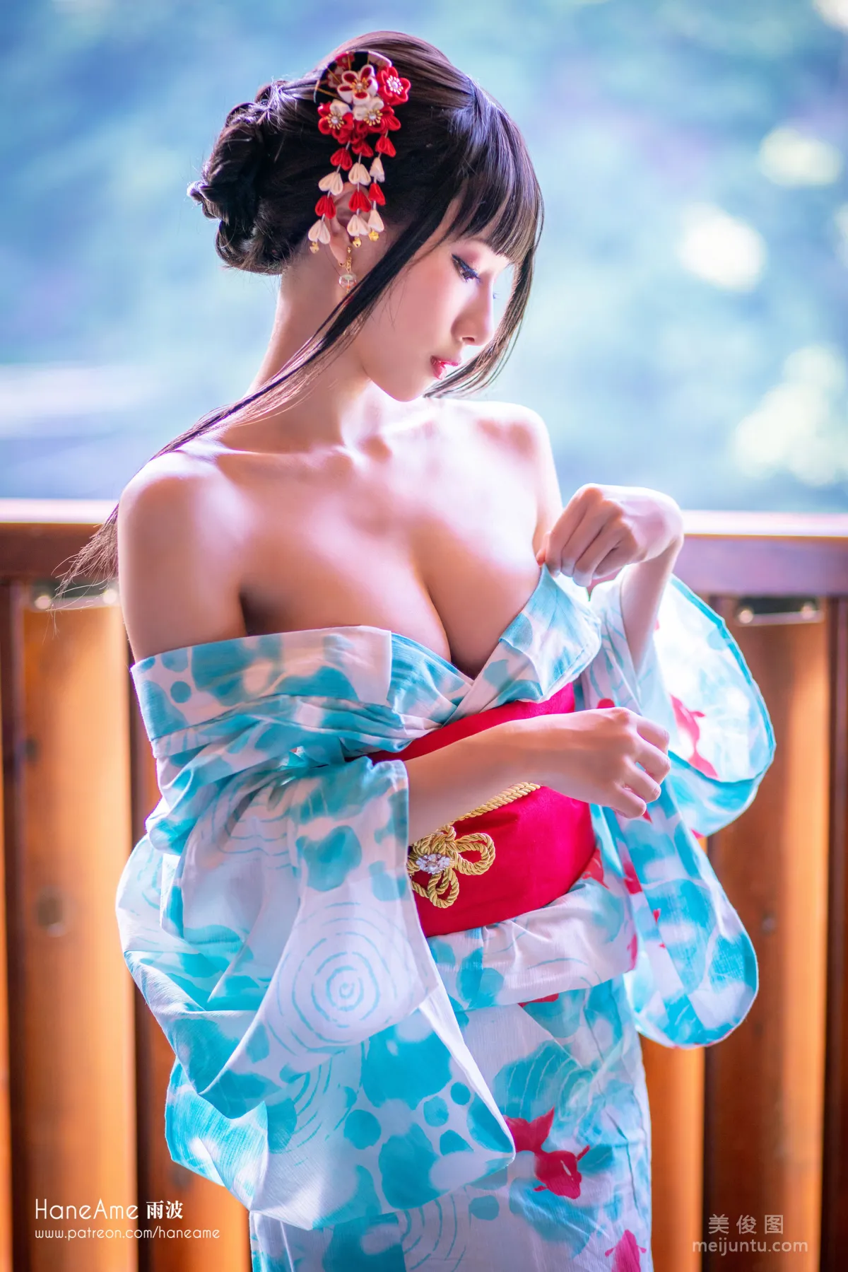 [Web Idols Coser Beauty] Yubo HaneAme, Hot Spring Photo Set photo 22