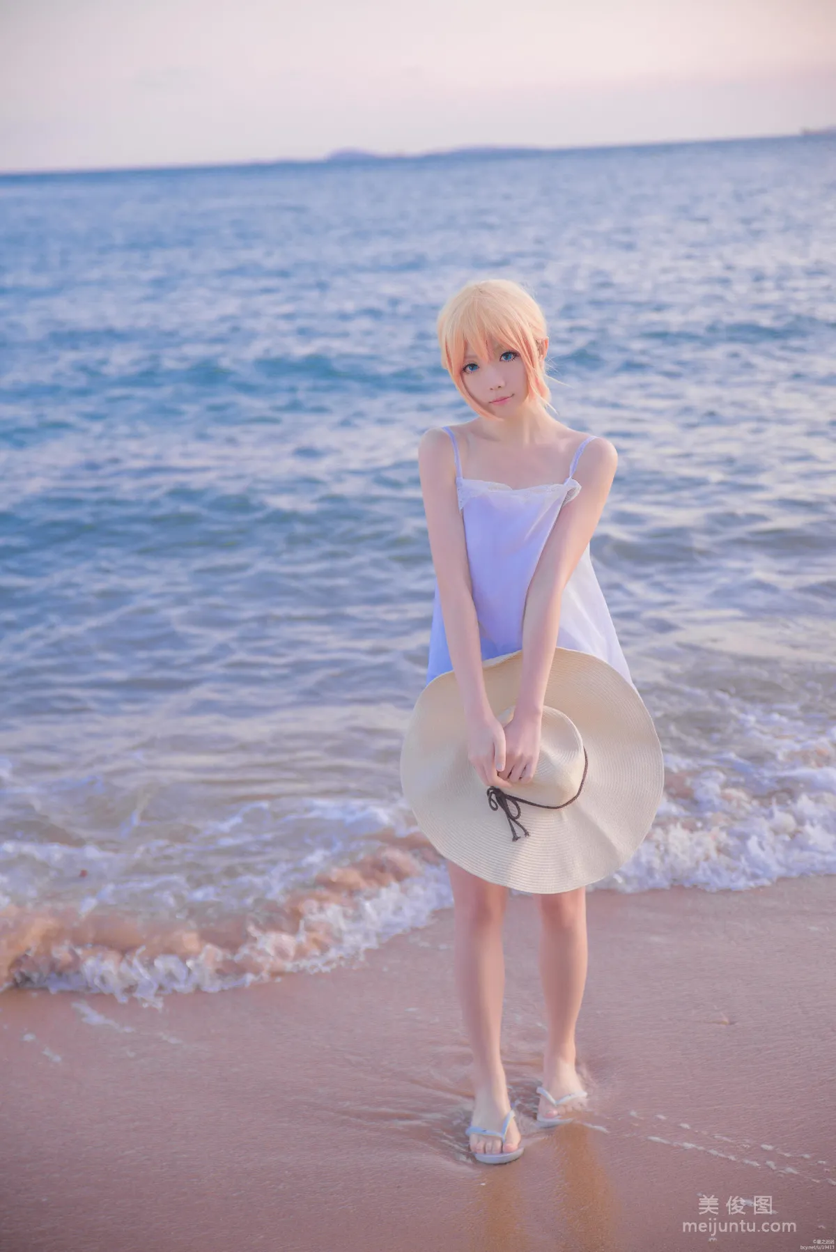 [Web Celebrity Coser] Xingzhi Chichi 'Touken Ranbu Cosplay Urashima Toushirou' Photo Set photo 13