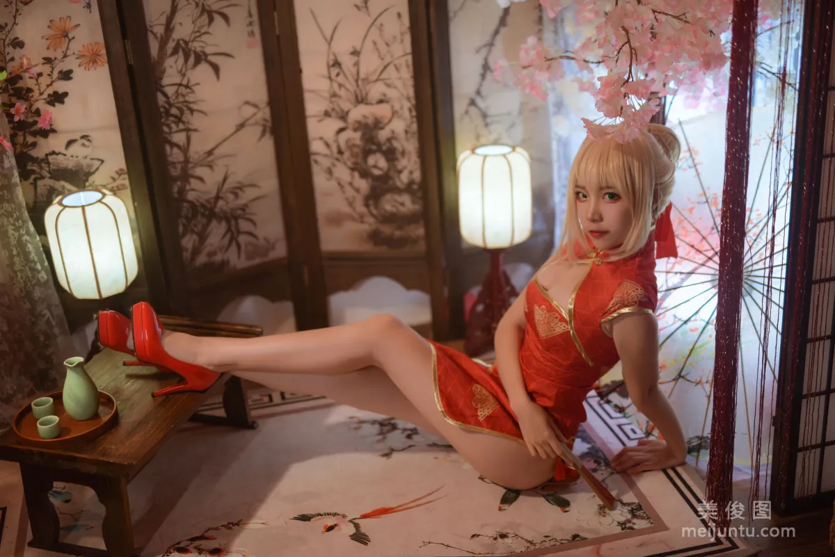 二佐Nisa 《Fate尼禄旗袍》 写真集12