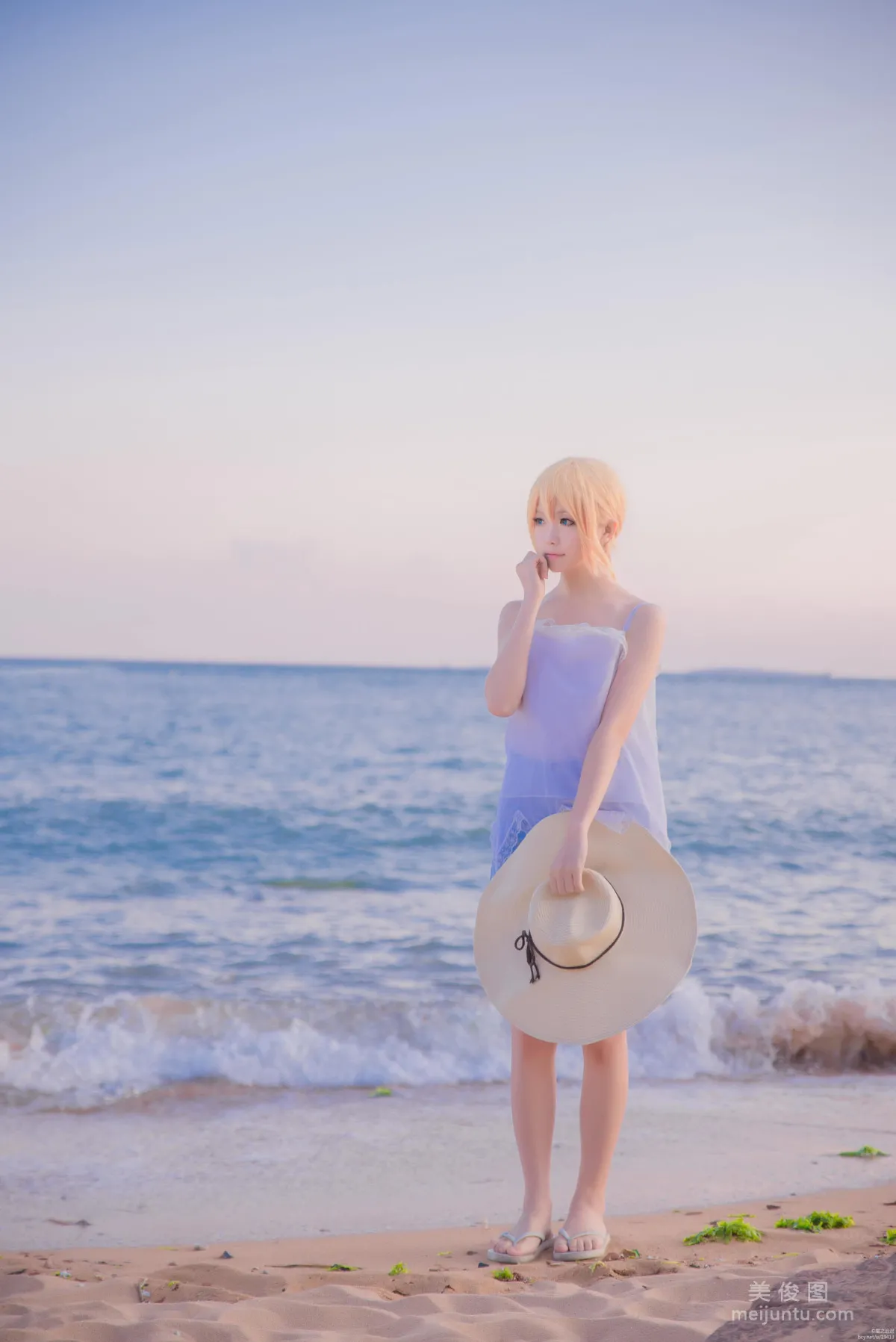 [Web Celebrity Coser] Xingzhi Chichi 'Touken Ranbu Cosplay Urashima Toushirou' Photo Set photo 11