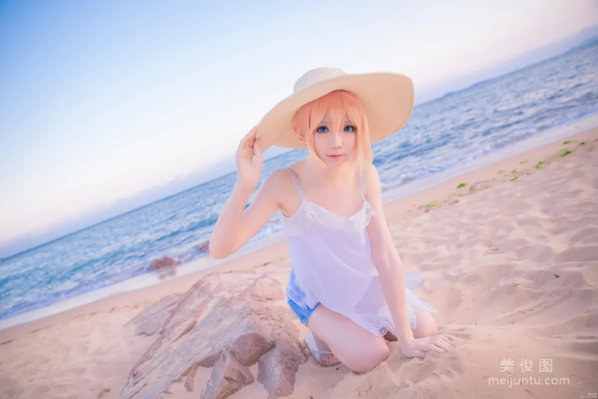 [Web Celebrity Coser] Xingzhi Chichi 'Touken Ranbu Cosplay Urashima Toushirou' Photo Set photo 26