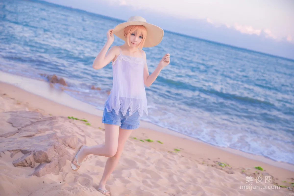 [Web Celebrity Coser] Xingzhi Chichi 'Touken Ranbu Cosplay Urashima Toushirou' Photo Set photo 20