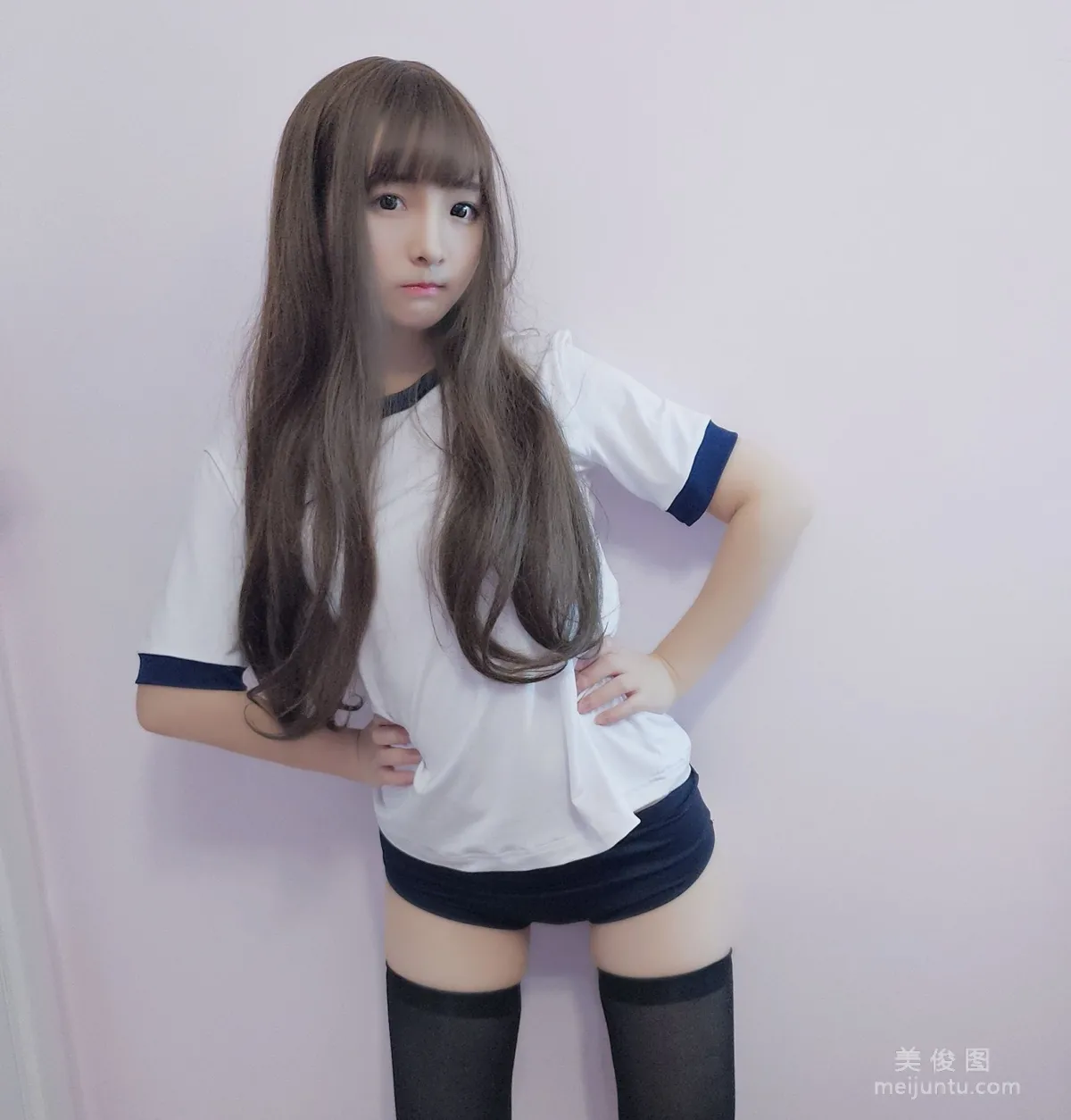 [Web Celebrity Coser] Guchuan kagura, Gymnastics Uniform, Photo Set photo 1