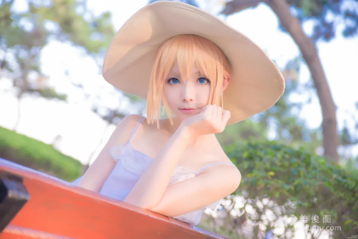 [Web Celebrity Coser] Xingzhi Chichi 'Touken Ranbu Cosplay Urashima Toushirou' Photo Set photo 8