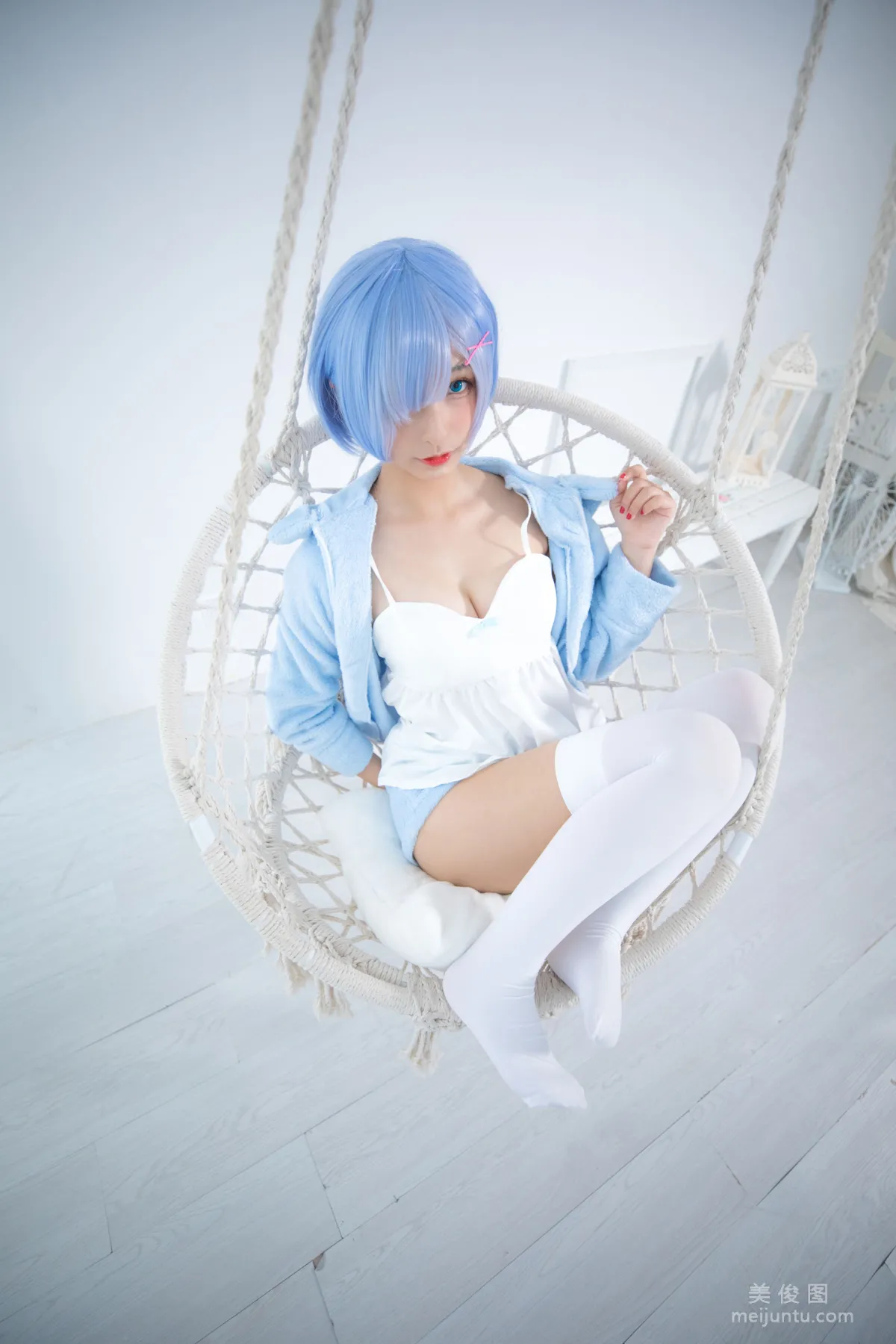 [Web Celebrity Coser] Guchuan kagura 'Rem' Photo Set photo 29
