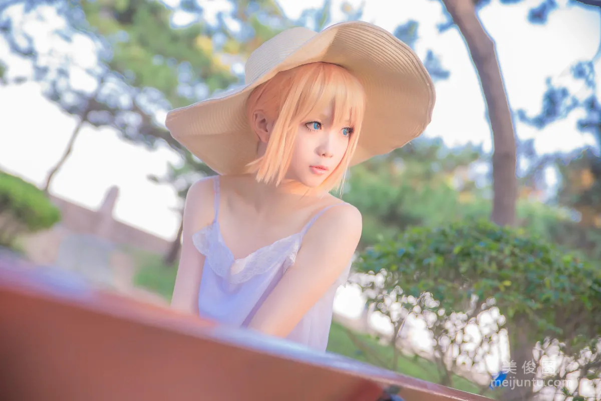 [Web Celebrity Coser] Xingzhi Chichi 'Touken Ranbu Cosplay Urashima Toushirou' Photo Set photo 7